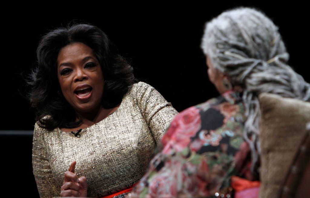 Oprah Winfrey and Toni Morrison |  Frank Polich/Getty Images