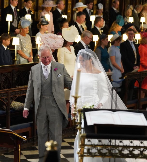 Prince Charles walks Meghan Markle down the aisle