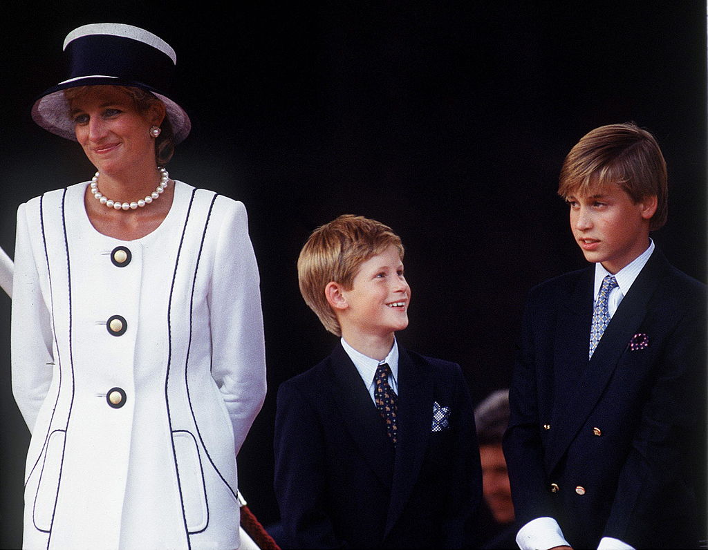 Princess Diana, Prince Harry, and Prince William