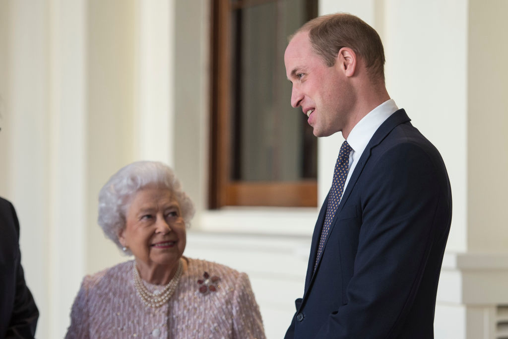 Queen Elizabeth II and Prince William
