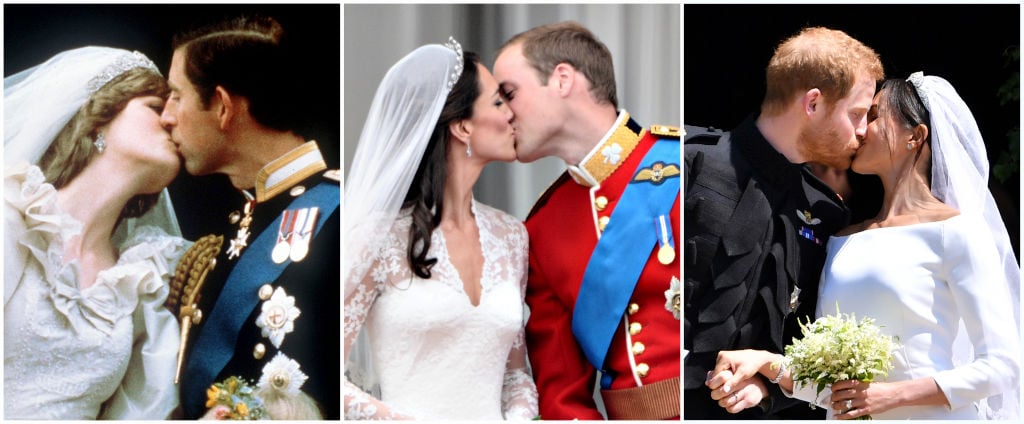 Royal weddings of Prince Charles and Princess Diana, Kate Middleton and Prince William, and Prince Harry and Meghan Markle