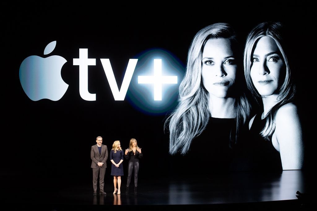 Steve Carell, Reese Witherspoon, and Jennifer Aniston from The Morning Show