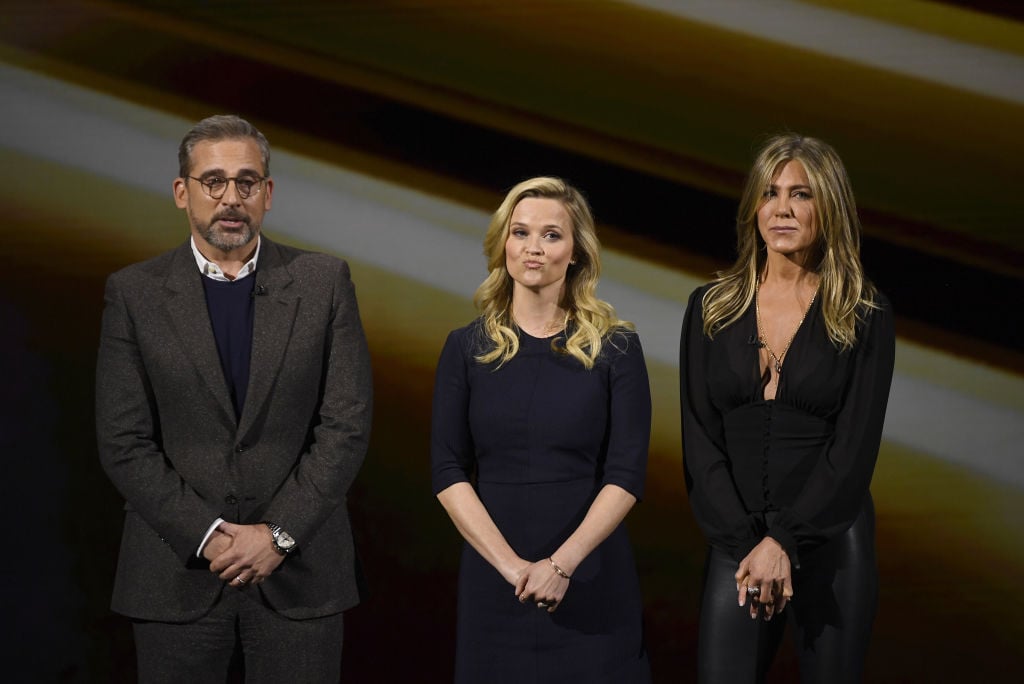 Actor Steve Carell, Reese Witherspoon, and Jennifer Aniston