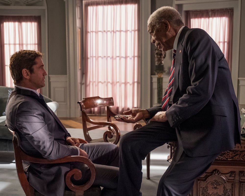 Gerard Butler and Morgan Freeman