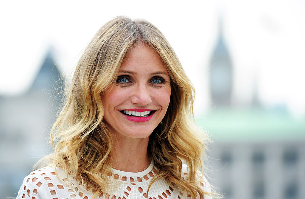 Close up of Cameron Diaz smiling during a photocall