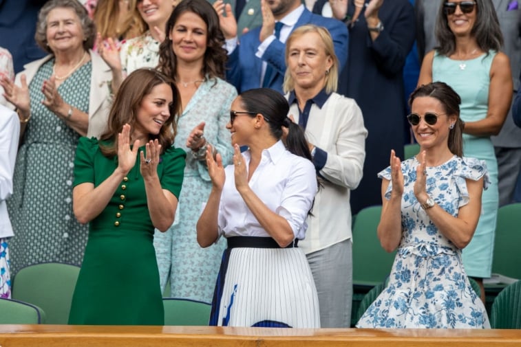 Duchess of Cambridge and Duchess of Sussex at Wimbledon
