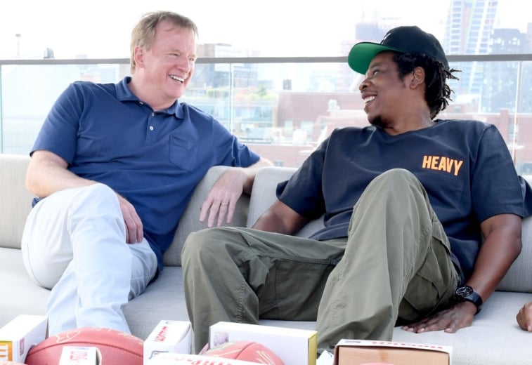Jay-Z and Roger Goodell