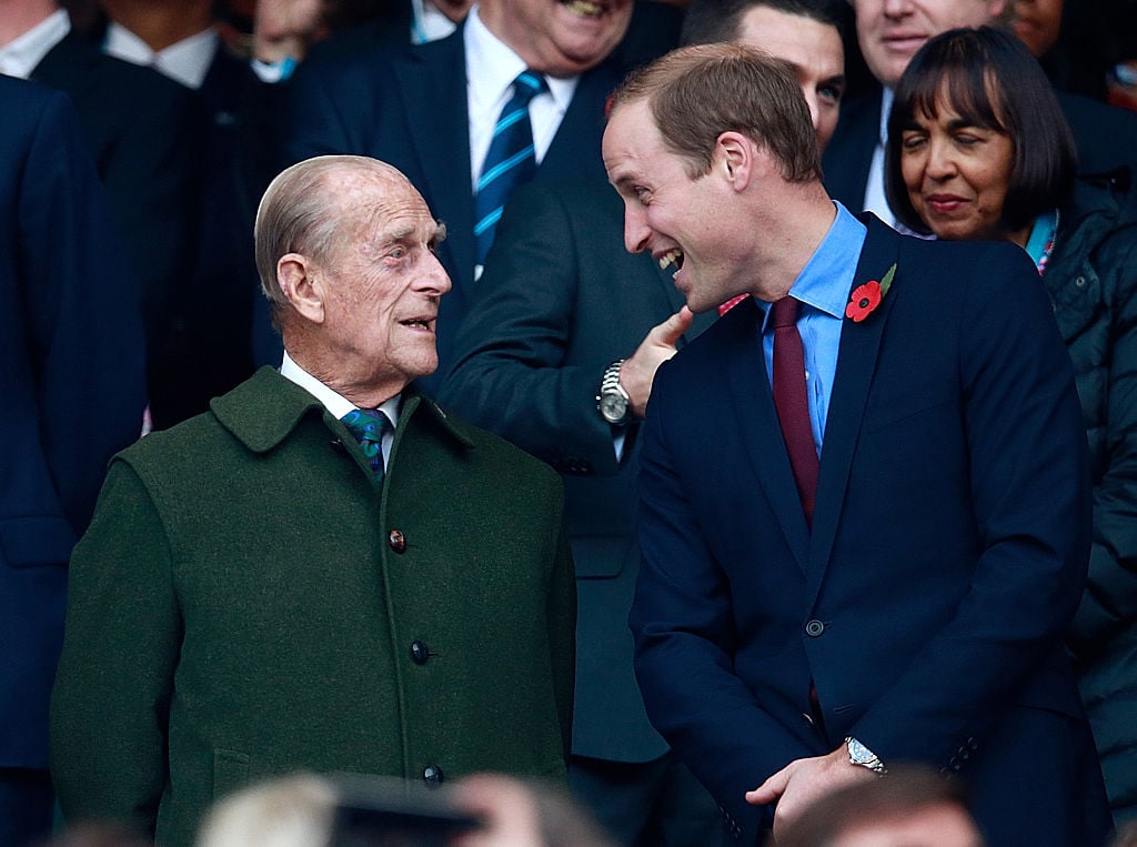 Prince William and Prince Philip