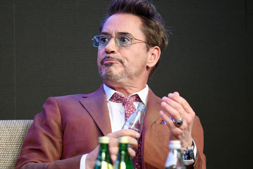 Robert Downey Jr. at a press event for 'Avengers: Endgame'