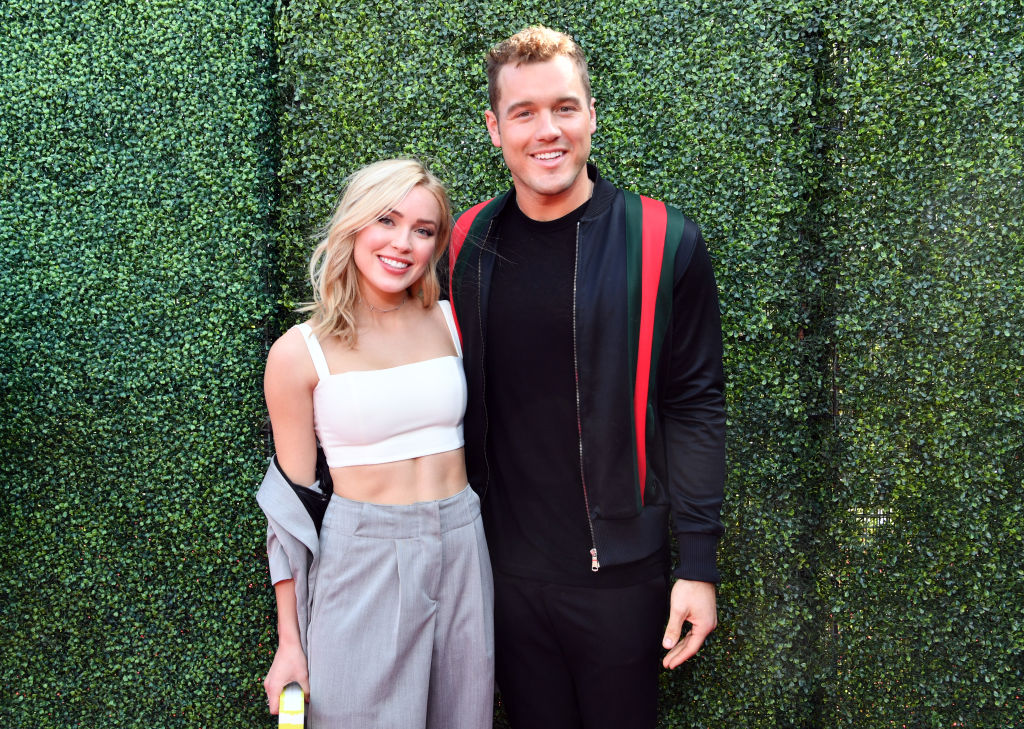 Cassie Randolph and Colton Underwood walk the red carpet at the MTV Movie and TV Awards 