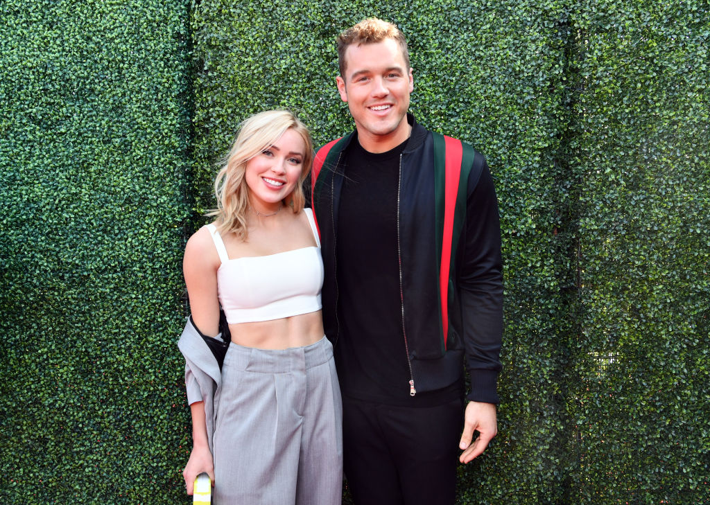Cassie Randolph and Colton Underwood walk the red carpet at the MTV Movie and TV Awards