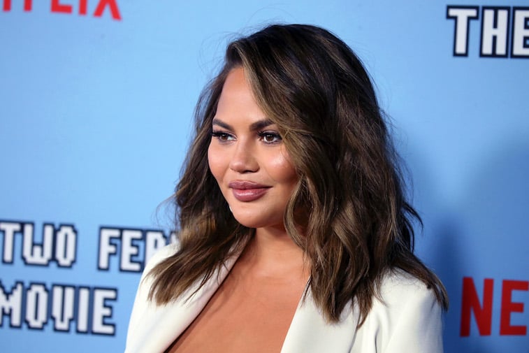 Chrissy Teigen on the red carpet