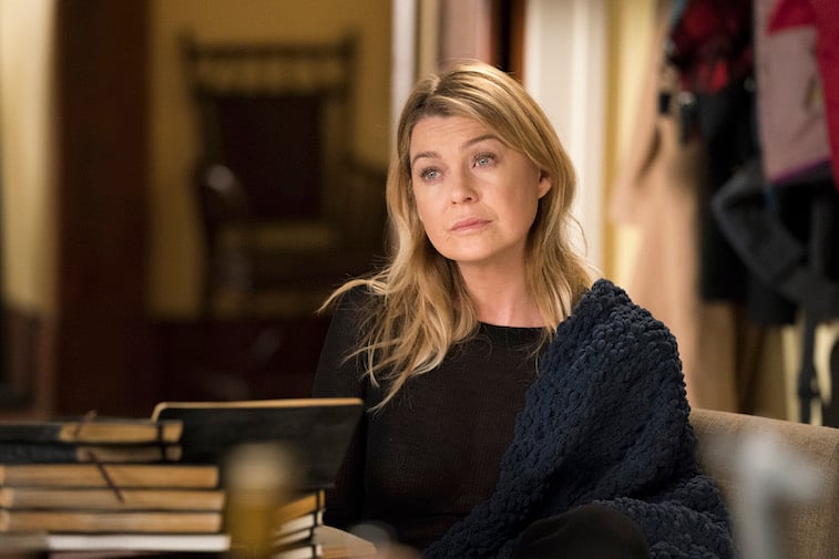 Ellen Pompeo as Meredith Grey on Grey's Anatomy