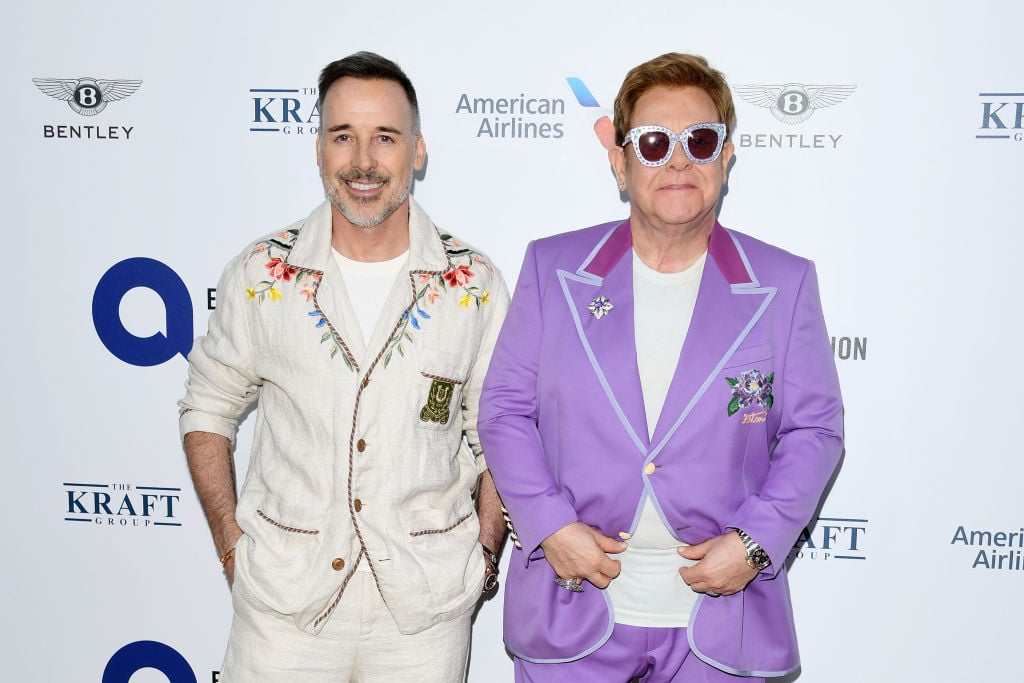 Elton John and David Furnish at the Elton John AIDS Foundation Midsummer Party