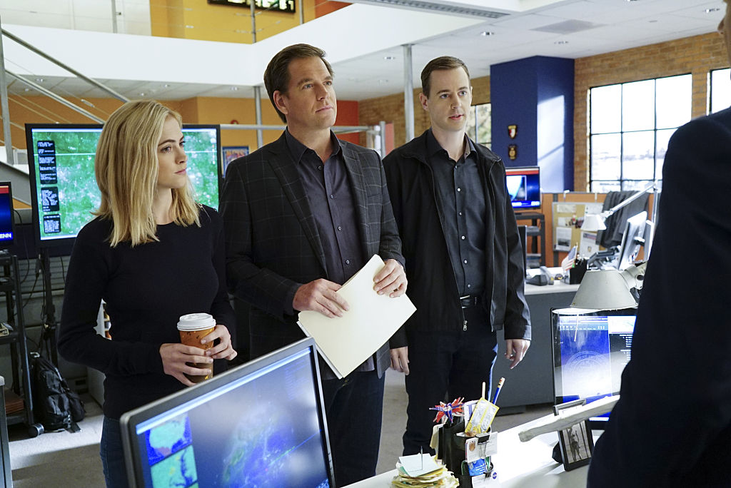 Emily Wickersham, Michael Weatherly and Sean Murray | Neil Jacobs/CBS via Getty Images