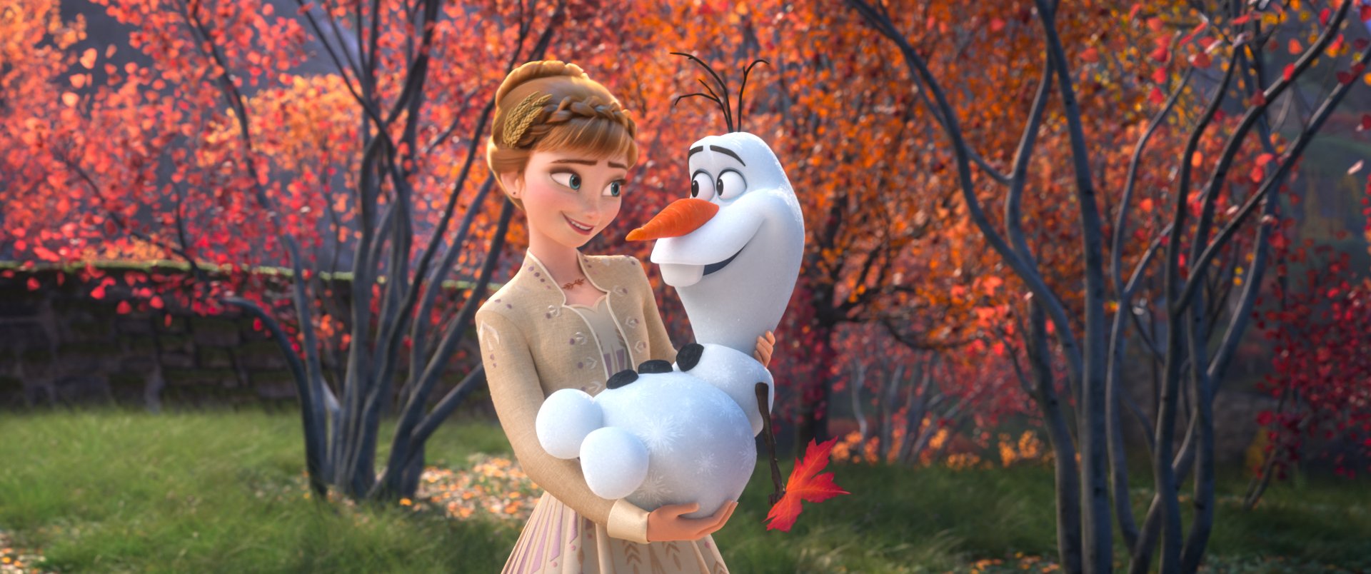 Anna and Olaf in Frozen II