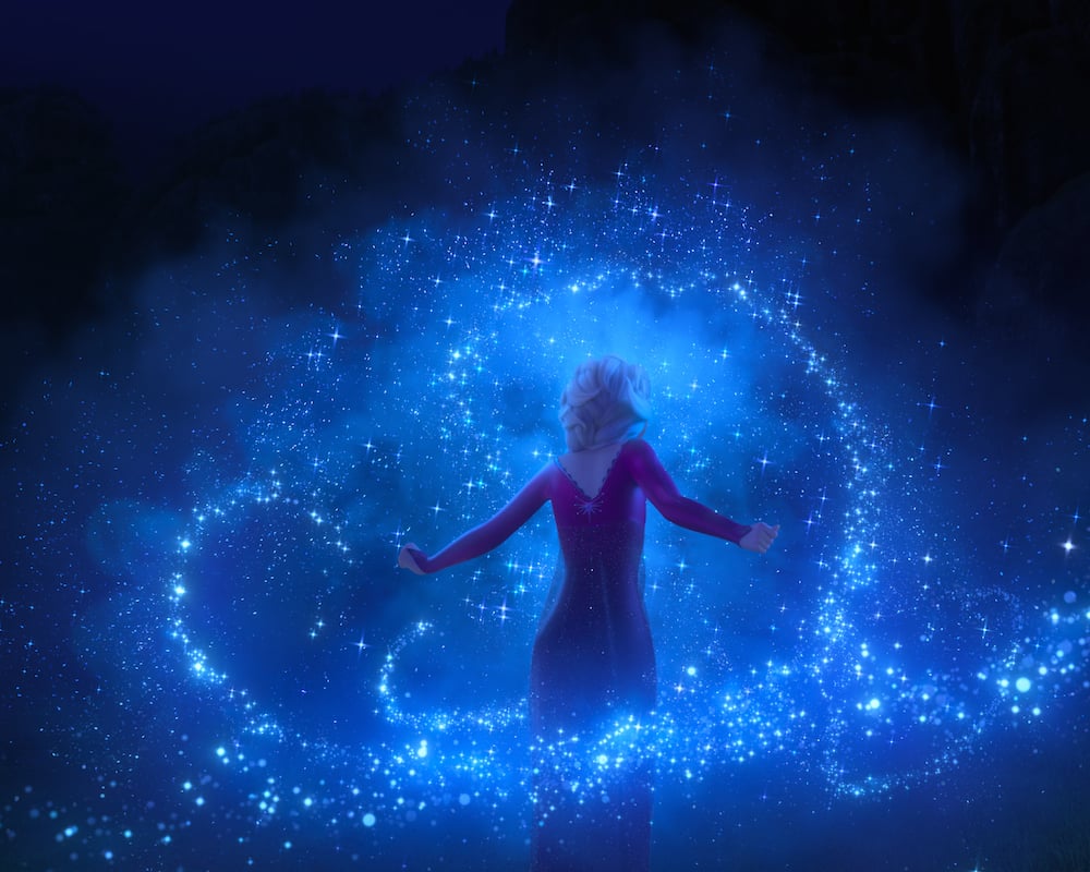Elsa's magic in Frozen 2