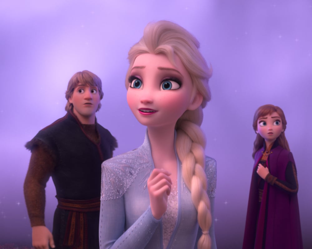 Kristoff, Elsa and Anna in Frozen II