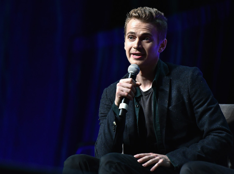Hayden Christensen onstage at Star Wars Celebration