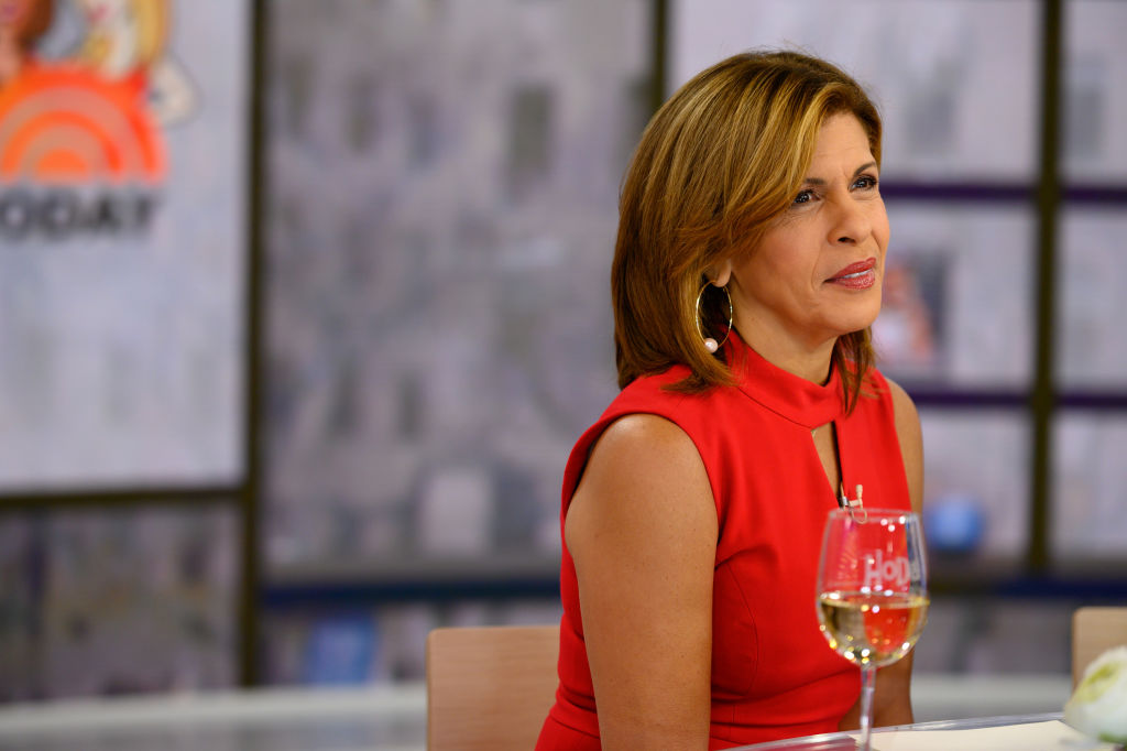 Hoda Kotb at the "Today Show" desk