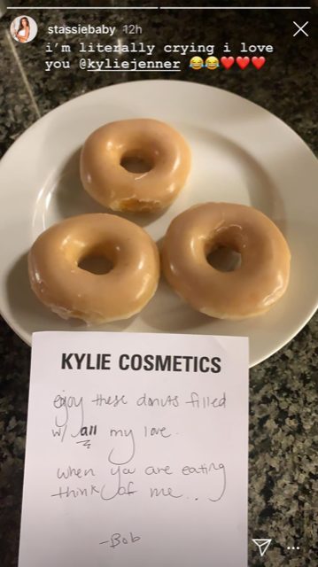 Jenner sends Krispy Kremes