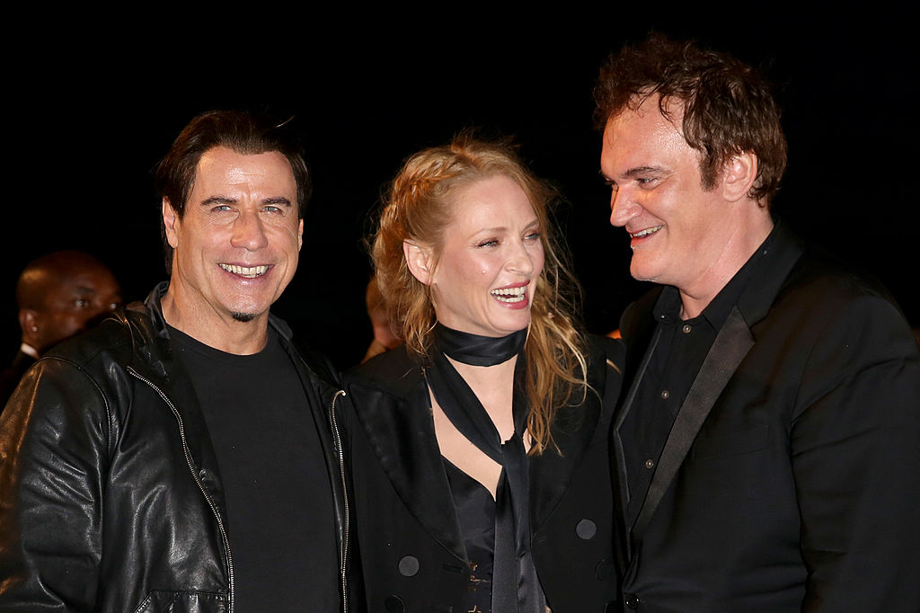John Travolta, Uma Thurman, Quentin Tarantino