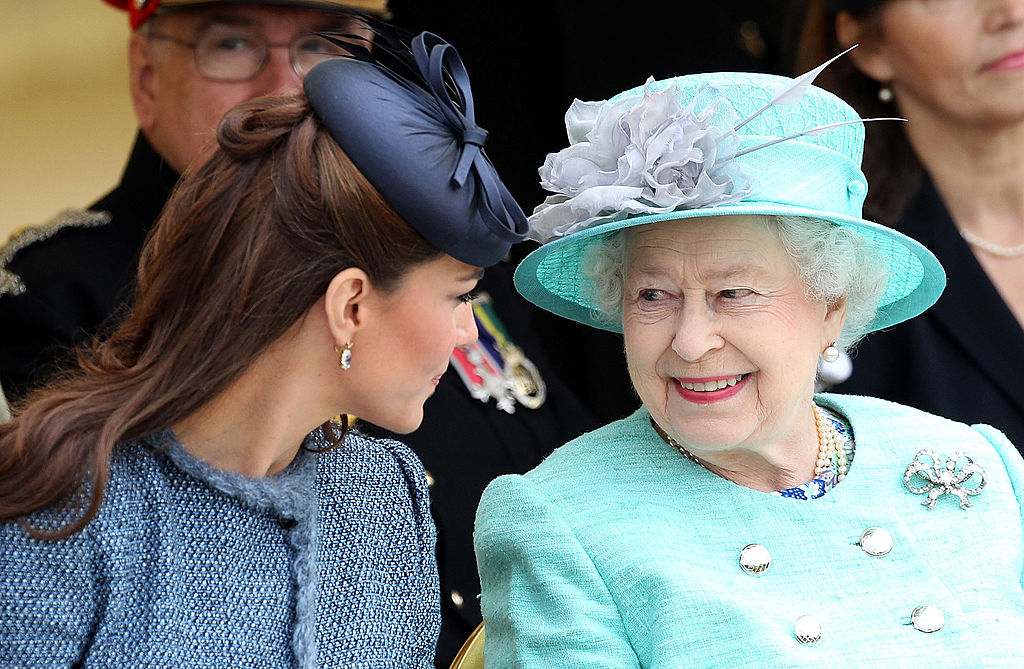 Kate Middleton and Queen Elizabeth II