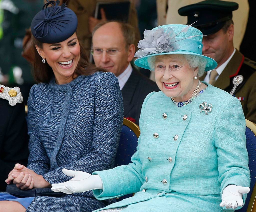 Kate Middelton and Queen Elizabeth II