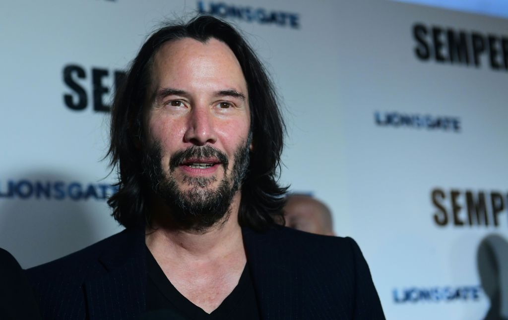 Actor Keanu Reeves attends a red carpet event