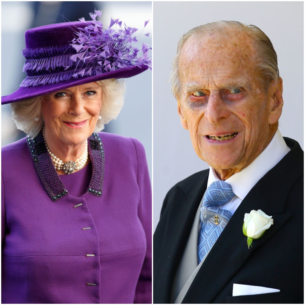 (L): Camilla Parker Bowles | Max Mumby/Indigo/Getty Images, (R): Prince Philip | Gareth Fuller - WPA Pool/Getty Images