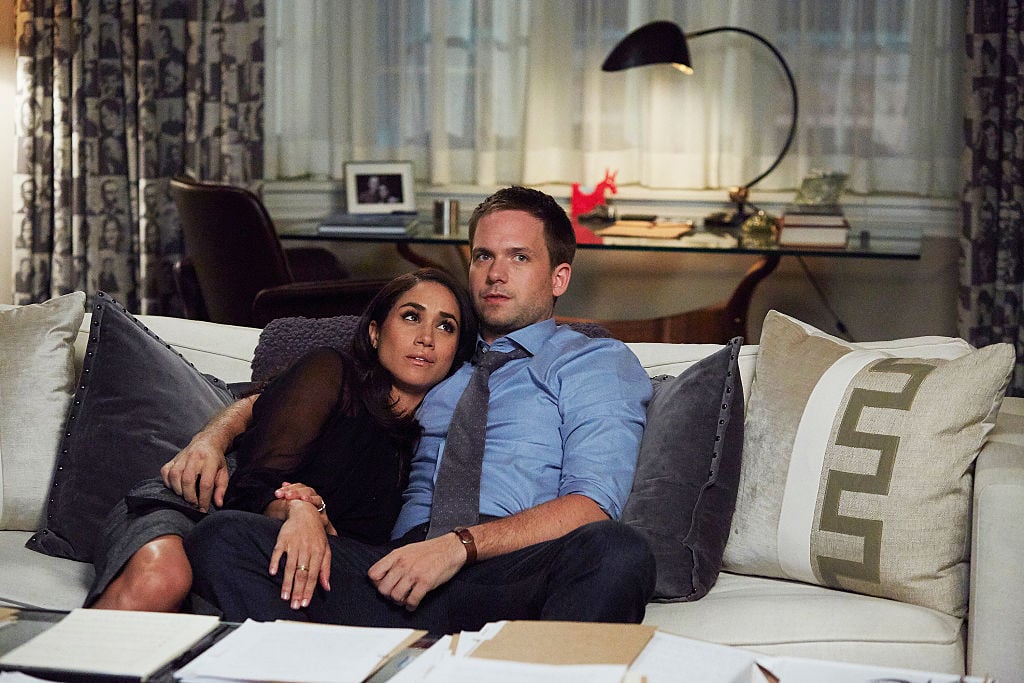 Meghan Markle and Patrick J. Adams on 'Suits'