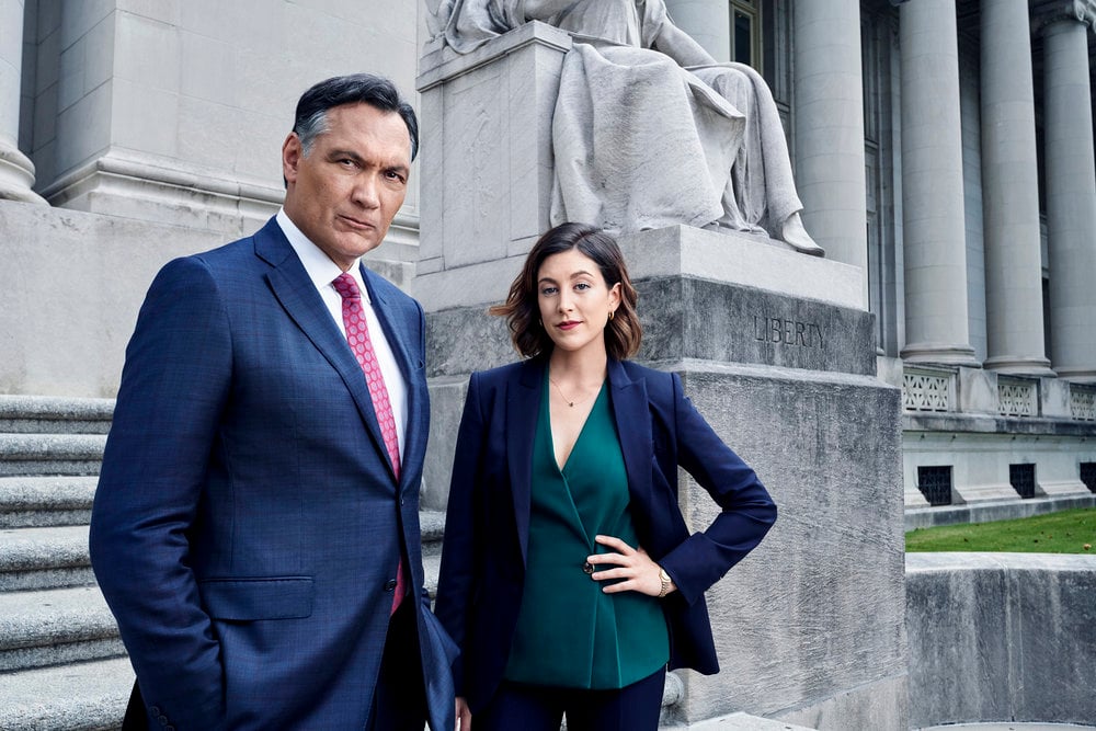 Jimmy Smits and Caitlin McGee