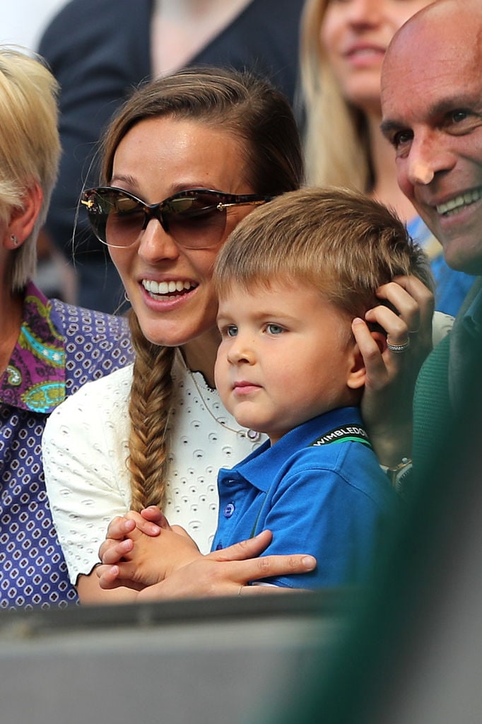Novak Djokovic and Jelena Djokovic's son, Stefan Djokovic