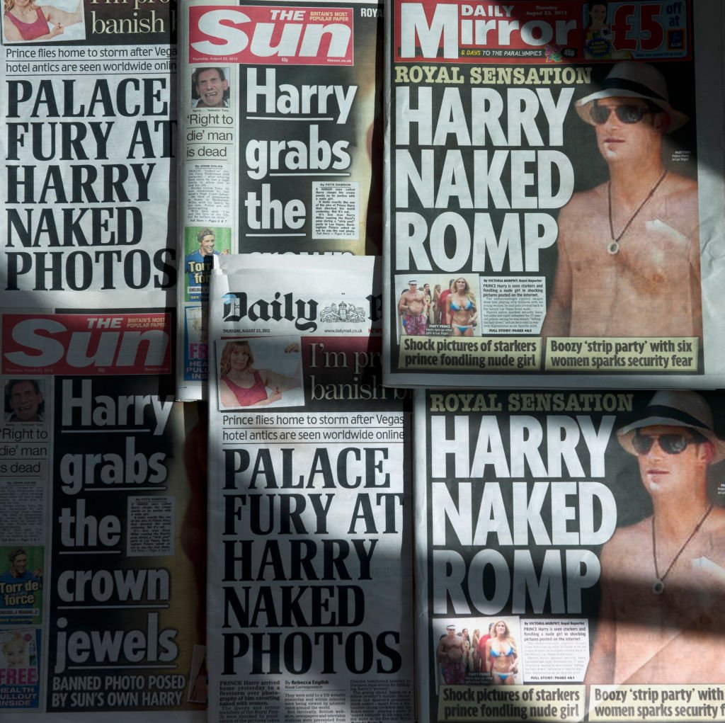 Prince Harry newspapers
