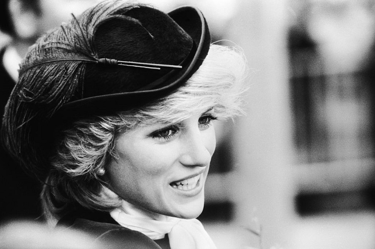 Princess Diana visiting Wales