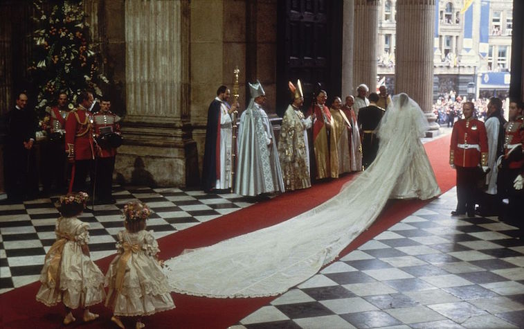 Princess Diana's wedding train
