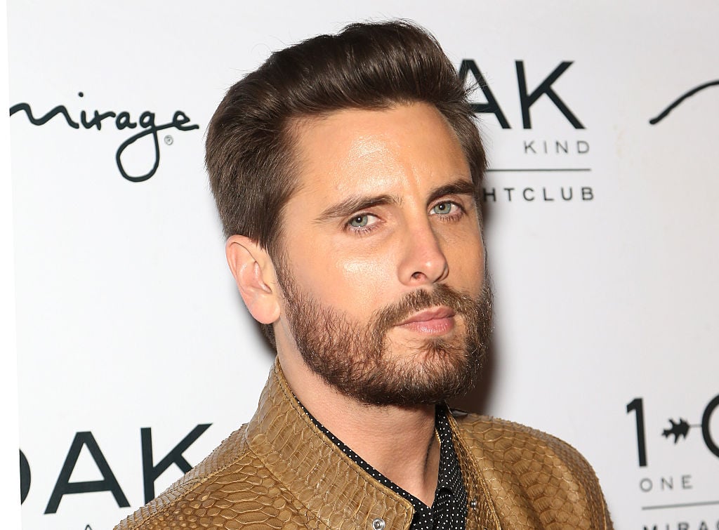 Scott Disick arrives at 1 OAK Nightclub.