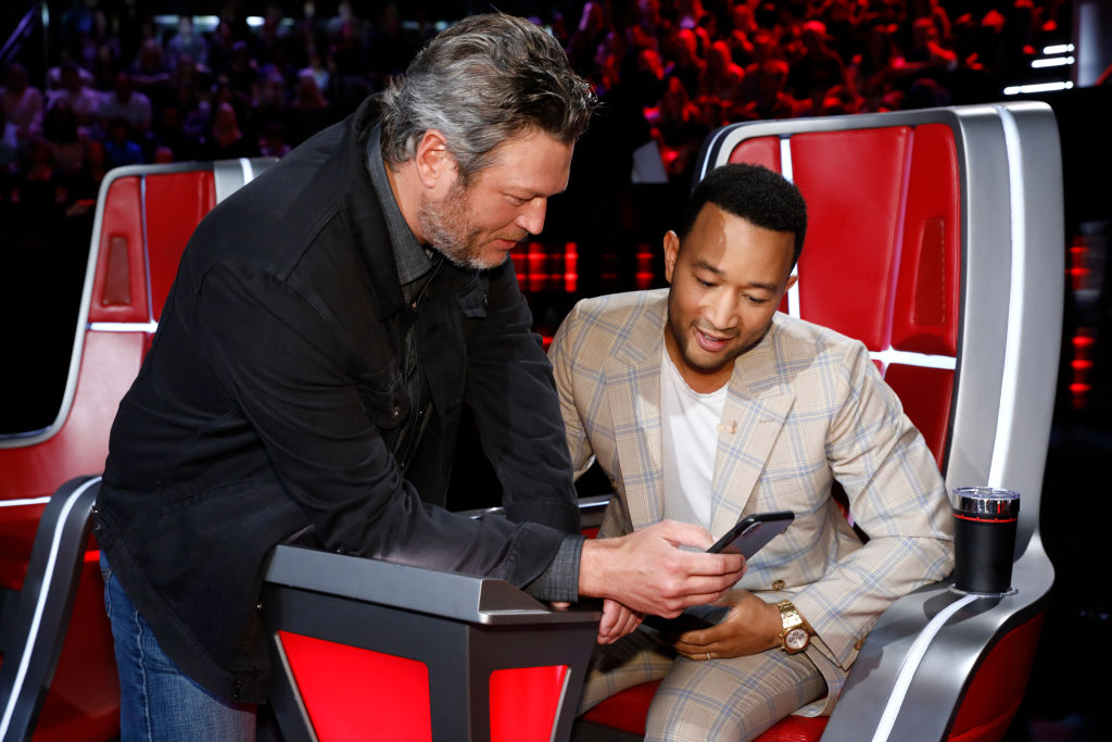 Blake Shelton and John Legend on 'The Voice'