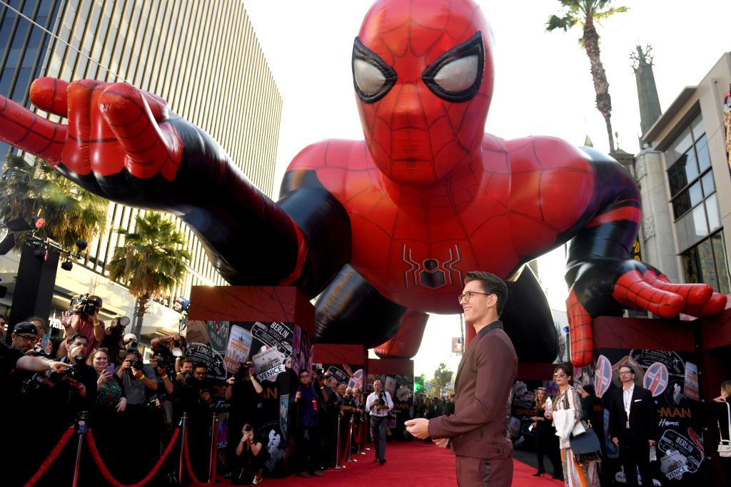 Tom Holland attends the premiere of Sony Pictures' 'Spider-Man Far From Home'