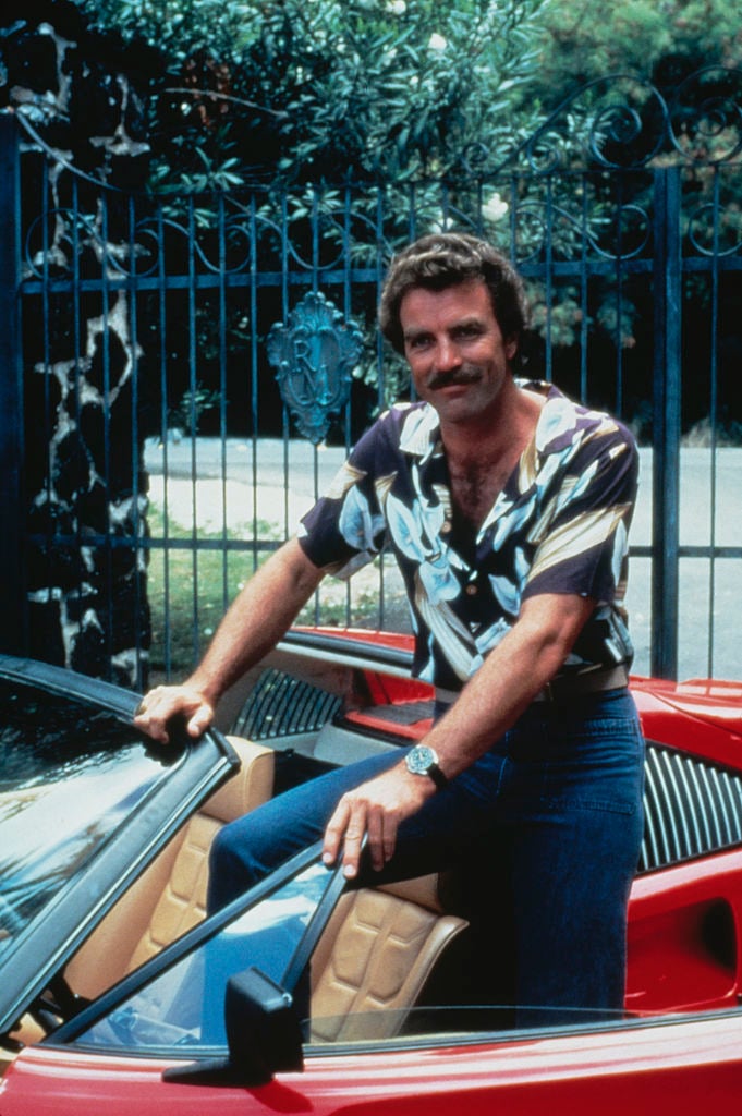 Tom Selleck as private investigator Thomas Magnum in the TV series Magnum, P.I. | Fotos International/Hulton Archive/Getty Images