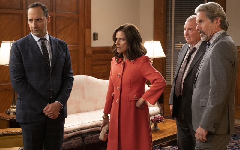 Tony Hale, Julia Louis-Dreyfus, Kevin Dunn, Gary Cole in 'Veep'
