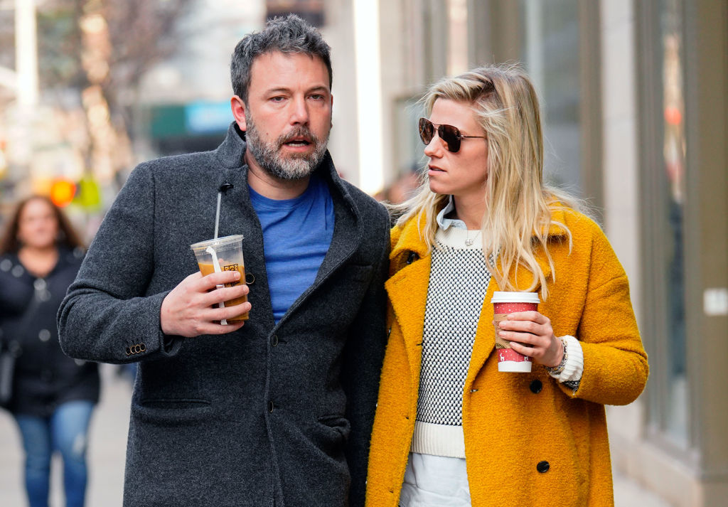 Ben Affleck and Lindsay Shookus on January 21, 2018, in New York City