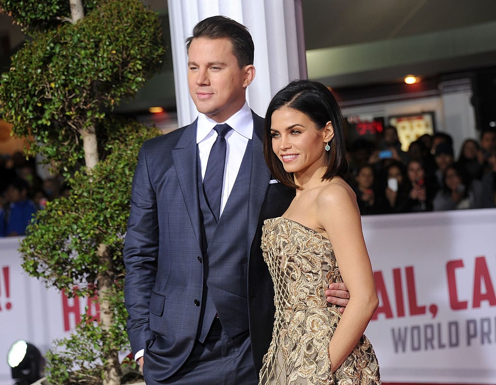 Channing Tatum and Jenna Dewan at the premiere of "Hail, Caesar!" on February 1, 2016