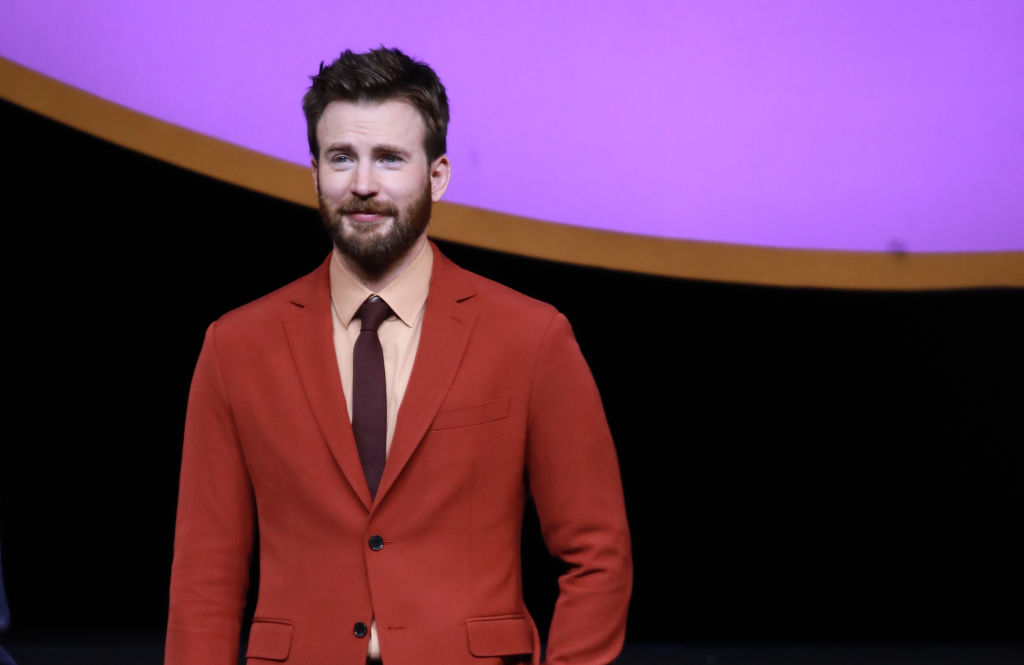 Chris Evans attends 'Avengers: Endgame' premiere at Shanghai Oriental Sports Center.