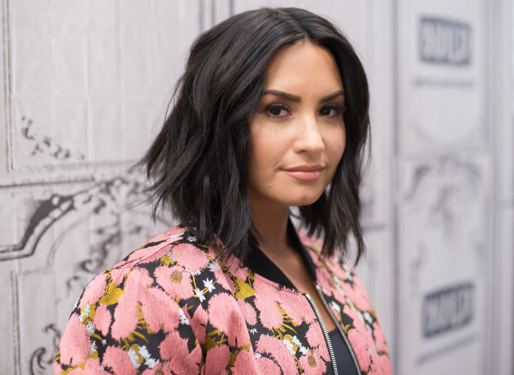 Demi Lovato attends Build Series to discuss "Smurfs: The Lost Village" at Build Studio.