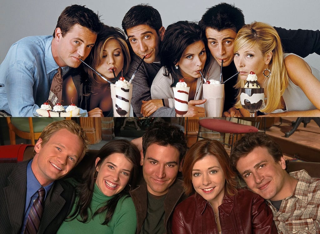 composite image of Friends cast and HIMYM cast