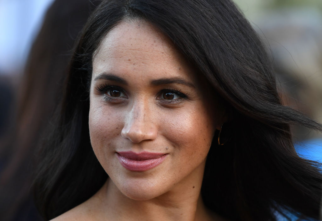Meghan Markle attends a reception during the royal tour of South Africa.