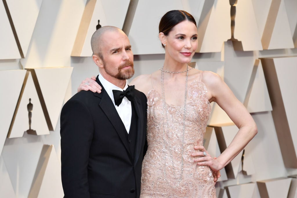 Sam Rockwell and Leslie Bibb at the 91st Academy Awards on February 24, 2019
