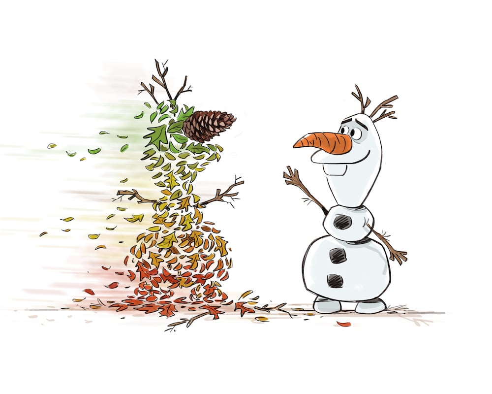 Gale and Olaf in Frozen II