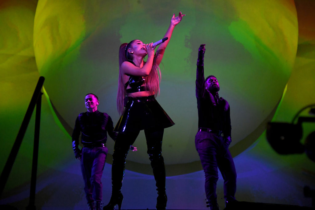 Ariana Grande on stage